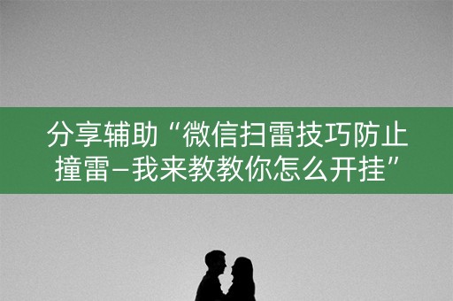 分享辅助“微信扫雷技巧防止撞雷—我来教教你怎么开挂”（详细透视教程）-哔哩哔哩