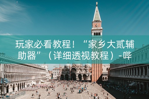 玩家必看教程！“家乡大贰辅助器”（详细透视教程）-哔哩哔哩
