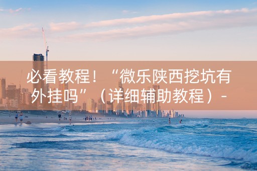 必看教程！“微乐陕西挖坑有外挂吗”（详细辅助教程）-哔哩哔哩