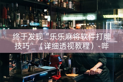 终于发现“乐乐麻将软件打牌技巧”（详细透视教程）-哔哩哔哩