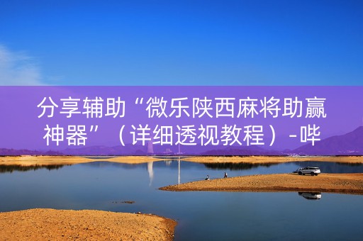分享辅助“微乐陕西麻将助赢神器”（详细透视教程）-哔哩哔哩