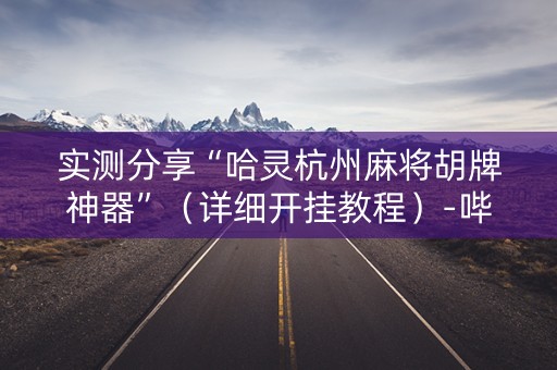 实测分享“哈灵杭州麻将胡牌神器”（详细开挂教程）-哔哩哔哩