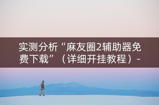 实测分析“麻友圈2辅助器免费下载”（详细开挂教程）-哔哩哔哩
