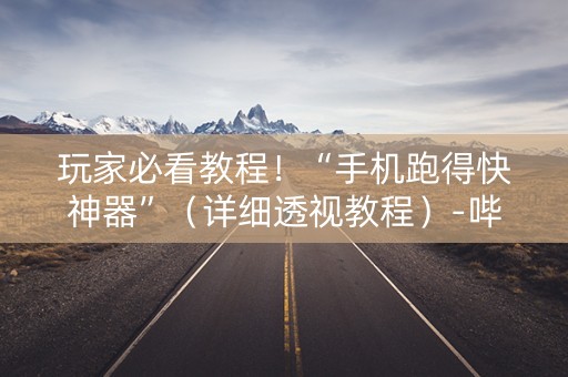 玩家必看教程！“手机跑得快神器”（详细透视教程）-哔哩哔哩