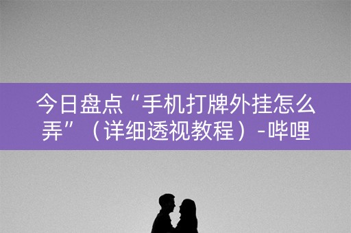 今日盘点“手机打牌外挂怎么弄”（详细透视教程）-哔哩哔哩