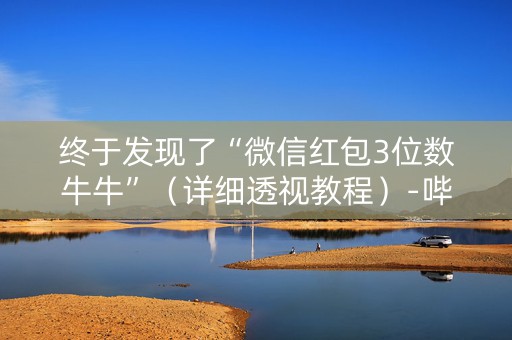 终于发现了“微信红包3位数牛牛”（详细透视教程）-哔哩哔哩