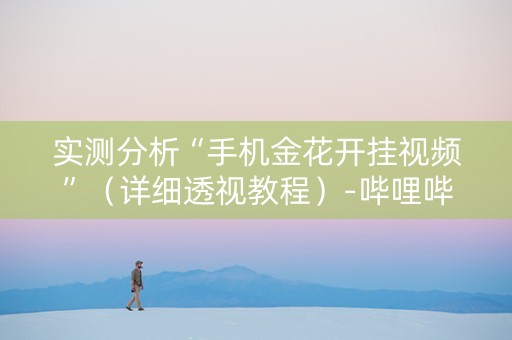 实测分析“手机金花开挂视频”（详细透视教程）-哔哩哔哩