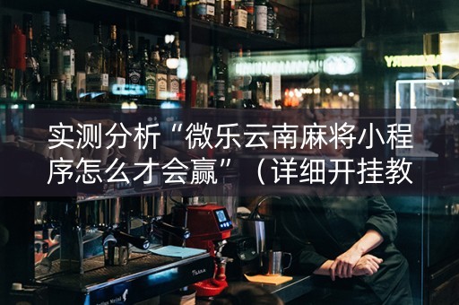 实测分析“微乐云南麻将小程序怎么才会赢”（详细开挂教程）-哔哩哔哩