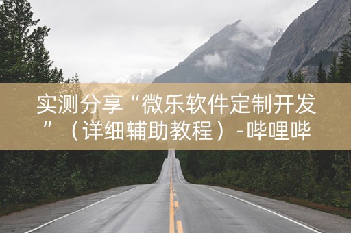 实测分享“微乐软件定制开发”（详细辅助教程）-哔哩哔哩