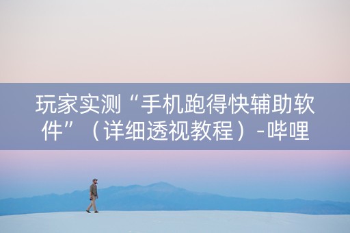 玩家实测“手机跑得快辅助软件”（详细透视教程）-哔哩哔哩