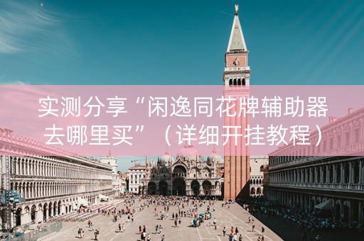 实测分享“闲逸同花牌辅助器去哪里买”（详细开挂教程）-哔哩哔哩