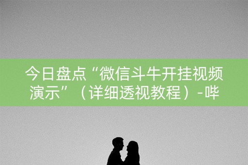 今日盘点“微信斗牛开挂视频演示”（详细透视教程）-哔哩哔哩