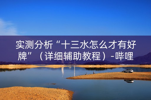 实测分析“十三水怎么才有好牌”（详细辅助教程）-哔哩哔哩