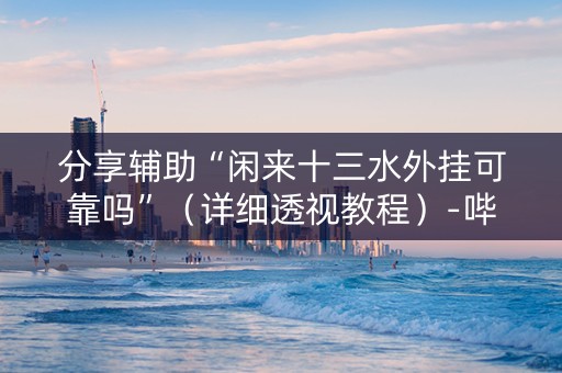 分享辅助“闲来十三水外挂可靠吗”（详细透视教程）-哔哩哔哩
