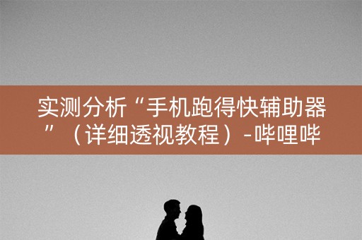 实测分析“手机跑得快辅助器”（详细透视教程）-哔哩哔哩