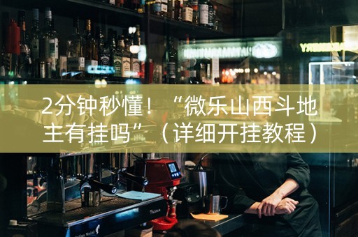2分钟秒懂！“微乐山西斗地主有挂吗”（详细开挂教程）-哔哩哔哩