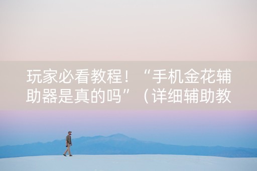 玩家必看教程！“手机金花辅助器是真的吗”（详细辅助教程）-哔哩哔哩