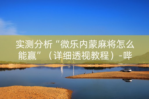 实测分析“微乐内蒙麻将怎么能赢”（详细透视教程）-哔哩哔哩