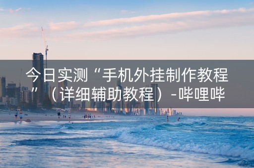 今日实测“手机外挂制作教程”（详细辅助教程）-哔哩哔哩