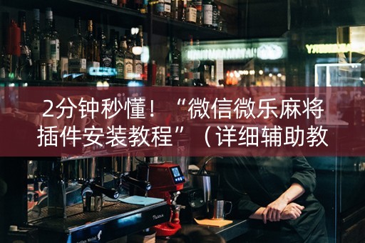 2分钟秒懂！“微信微乐麻将插件安装教程”（详细辅助教程）-哔哩哔哩