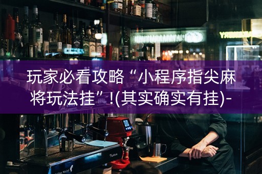 玩家必看攻略“小程序指尖麻将玩法挂”!(其实确实有挂)-知乎