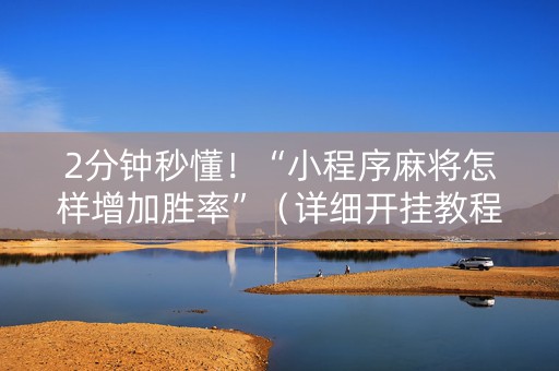 2分钟秒懂！“小程序麻将怎样增加胜率”（详细开挂教程）-哔哩哔哩