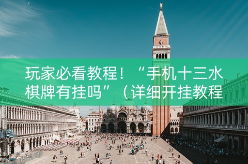 玩家必看教程！“手机十三水棋牌有挂吗”（详细开挂教程）-哔哩哔哩