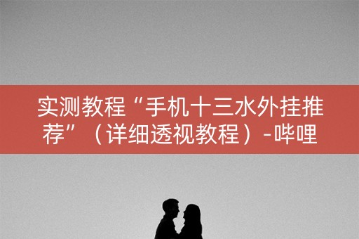 实测教程“手机十三水外挂推荐”（详细透视教程）-哔哩哔哩