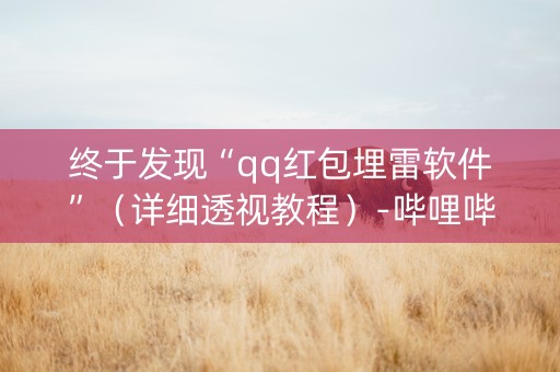 终于发现“qq红包埋雷软件”（详细透视教程）-哔哩哔哩