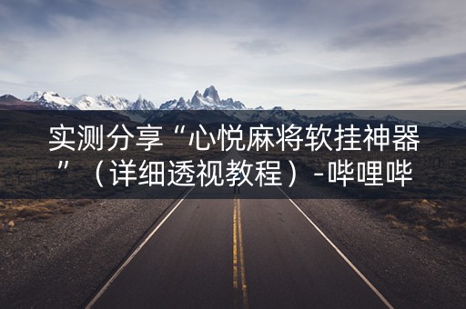 实测分享“心悦麻将软挂神器”（详细透视教程）-哔哩哔哩