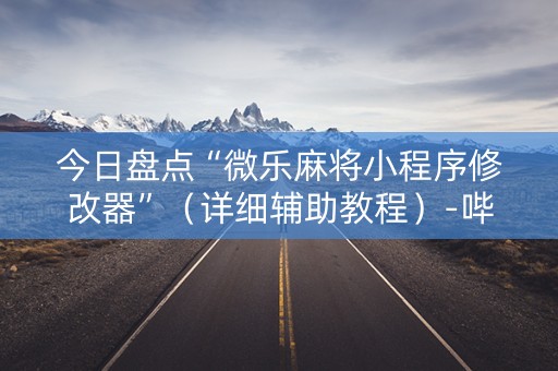 今日盘点“微乐麻将小程序修改器”（详细辅助教程）-哔哩哔哩