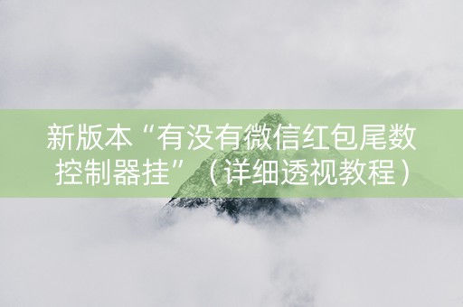 新版本“有没有微信红包尾数控制器挂”（详细透视教程）-哔哩哔哩