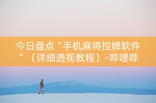 今日盘点“手机麻将控牌软件”（详细透视教程）-哔哩哔哩