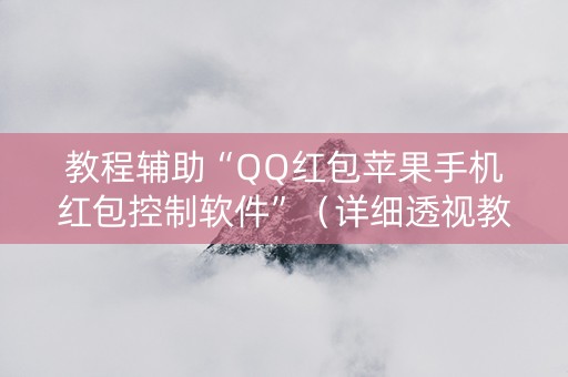教程辅助“QQ红包苹果手机红包控制软件”（详细透视教程）-哔哩哔哩