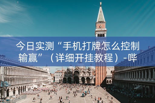 今日实测“手机打牌怎么控制输赢”（详细开挂教程）-哔哩哔哩