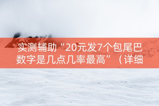 实测辅助“20元发7个包尾巴数字是几点几率最高”（详细透视教程）-哔哩哔哩