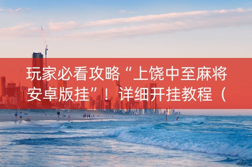 玩家必看攻略“上饶中至麻将安卓版挂”！详细开挂教程（确实真的有挂)-知乎