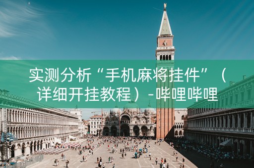 实测分析“手机麻将挂件”（详细开挂教程）-哔哩哔哩