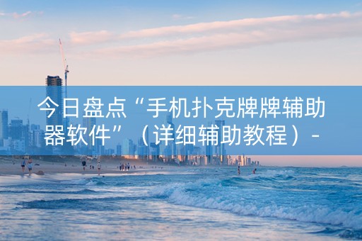 今日盘点“手机扑克牌牌辅助器软件”（详细辅助教程）-哔哩哔哩