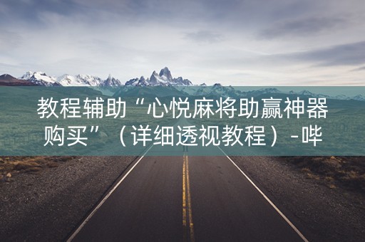 教程辅助“心悦麻将助赢神器购买”（详细透视教程）-哔哩哔哩