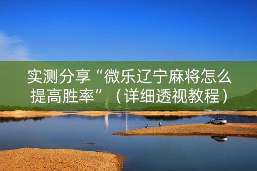 实测分享“微乐辽宁麻将怎么提高胜率”（详细透视教程）-哔哩哔哩