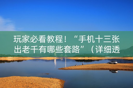 玩家必看教程！“手机十三张出老千有哪些套路”（详细透视教程）-哔哩哔哩