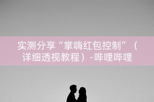 实测分享“掌嗨红包控制”（详细透视教程）-哔哩哔哩