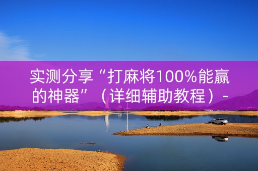 实测分享“打麻将100%能赢的神器”（详细辅助教程）-哔哩哔哩