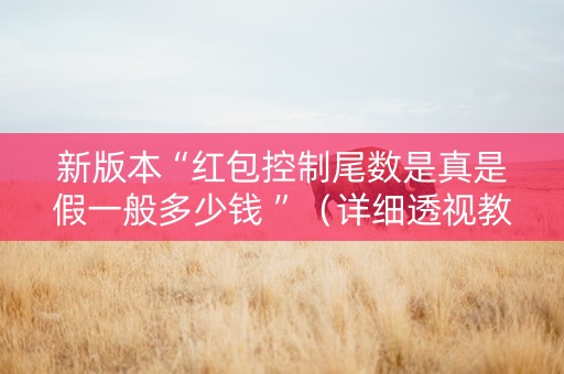 新版本“红包控制尾数是真是假一般多少钱 ”（详细透视教程）-哔哩哔哩