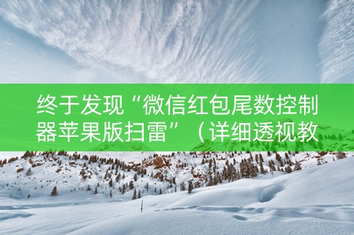 终于发现“微信红包尾数控制器苹果版扫雷”（详细透视教程）-哔哩哔哩