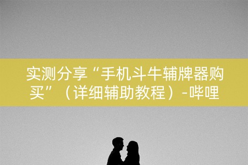 实测分享“手机斗牛辅牌器购买”（详细辅助教程）-哔哩哔哩