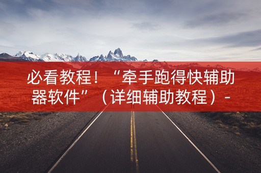 必看教程！“牵手跑得快辅助器软件”（详细辅助教程）-哔哩哔哩