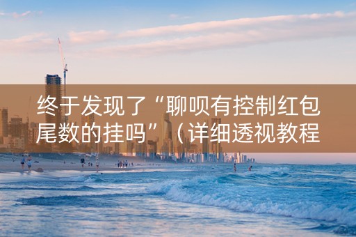 终于发现了“聊呗有控制红包尾数的挂吗”（详细透视教程）-哔哩哔哩