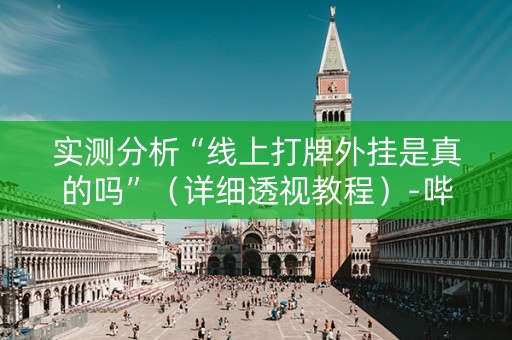 实测分析“线上打牌外挂是真的吗”（详细透视教程）-哔哩哔哩
